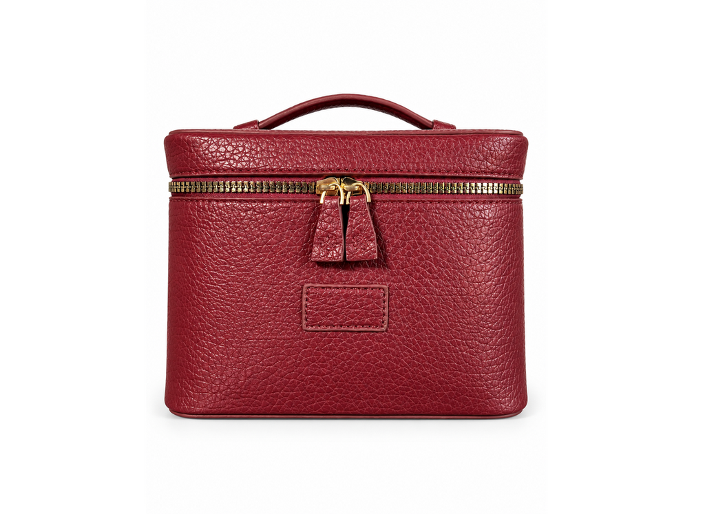 Small Burgundy Vanity Bag