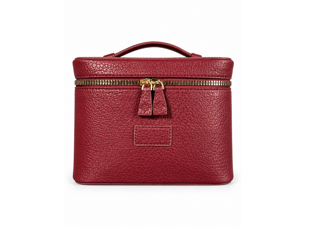 Small Burgundy Vanity Bag